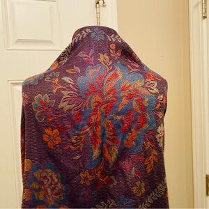 Vibrant Purple Cashmere Scarf Wrap